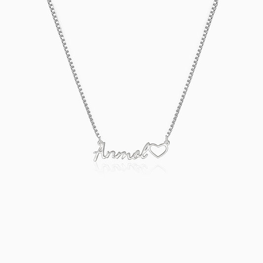 Silver Personalised Life Partner Pendant