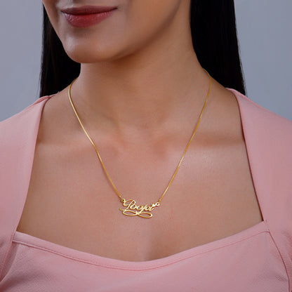 Golden Personalised Infinite Moments Necklace