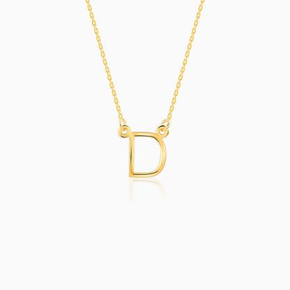 Golden Personalised Initial Necklace