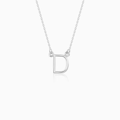 Silver Personalised Initial Necklace