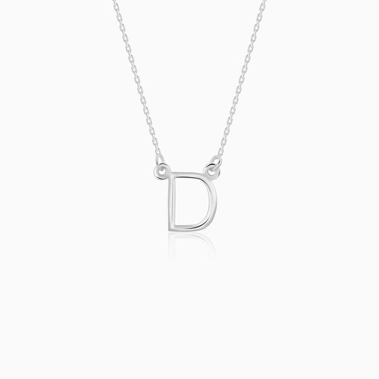 Silver Personalised Initial Necklace