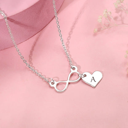Silver Personalised Endless Echo Necklace
