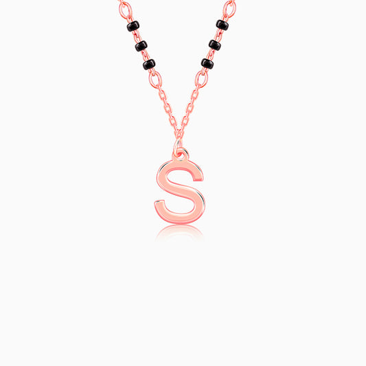 Rose Gold Personalised Cherished Initial Mangalsutra