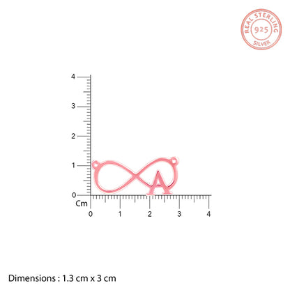 Rose Gold Personalised Infinity Initial Necklace- personalised necklace for women