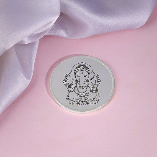 Silver Personalised Ganesha Coin- 30g
