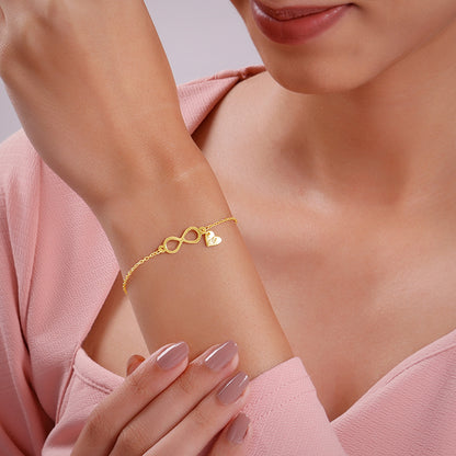 Golden Personalised Timeless Bond Bracelet