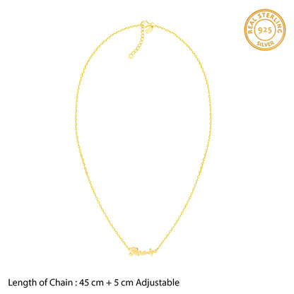 Golden Personalised Evil Eye Heartbeat Necklace