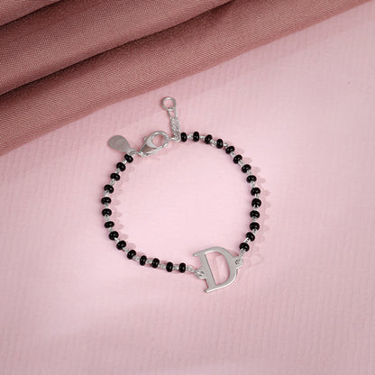 Silver Personalised Initial Nazariya Kids Bracelet (0 - 2 Years)