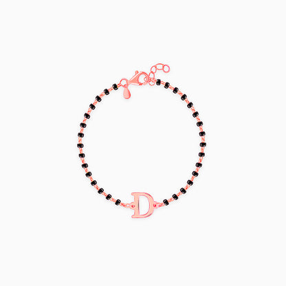 Rose Gold Personalised Initial Nazariya Kids Bracelet (0 - 2 Years)