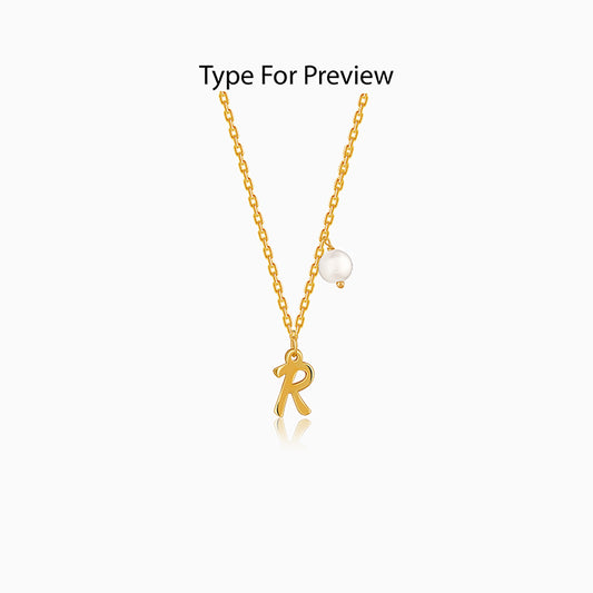 Golden Personalised Chic Necklace