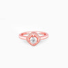 Rose Gold Rhombus Radiance Ring