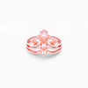 Rose Gold Criss Cross Vanki Ring