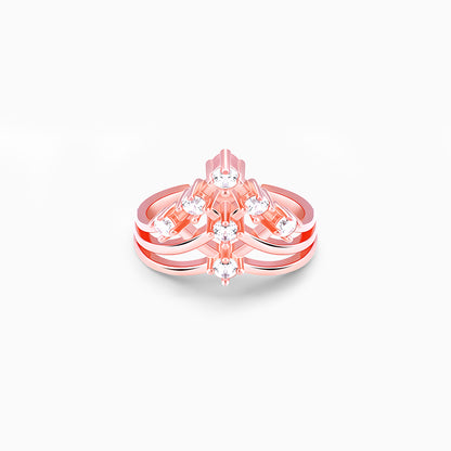 Rose Gold Criss Cross Vanki Ring