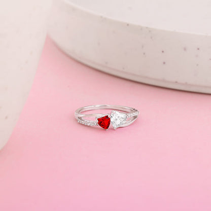 Silver U & Me Ring