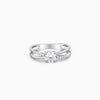 Silver Glittering Ring