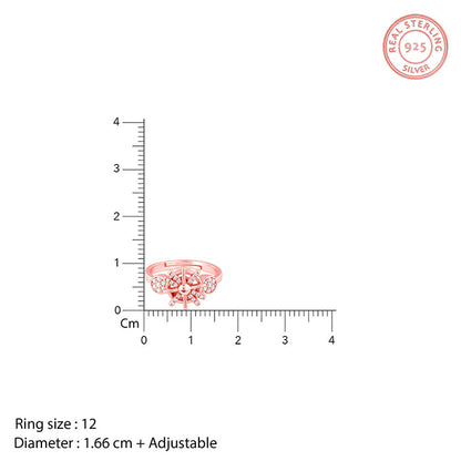 Rose Gold Sparkling Sun Ring