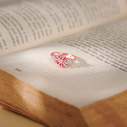 Rose Gold Sparkling Sun Ring