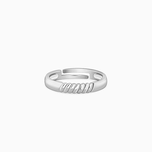 Silver Rope Ring for Him