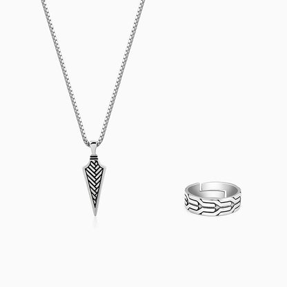 Oxidised Silver Classic Set For Him
