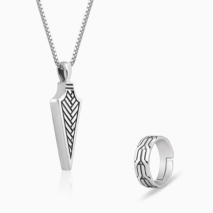 Oxidised Silver Classic Set For Him