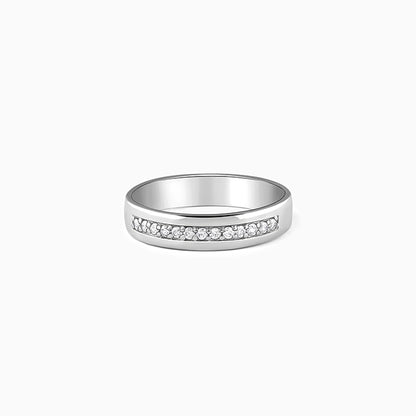 Silver Simple Serenity Men's Ring
 - silver ring for men