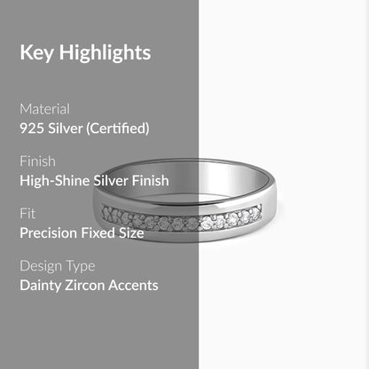 Silver Simple Serenity Men's Ring