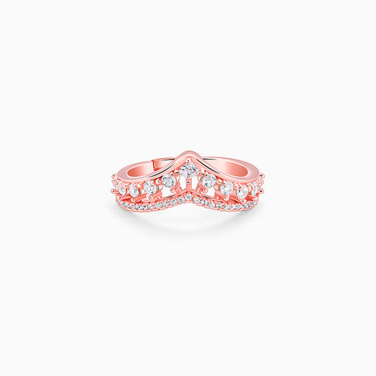 Rose Gold Shiny Vanki Ring