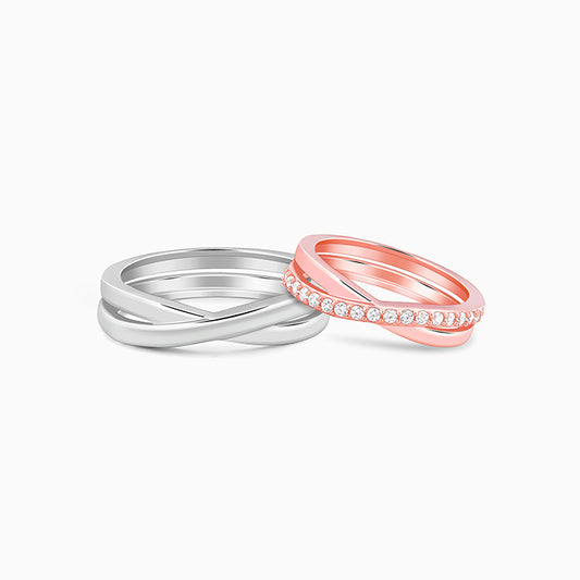Dual Tone True Vow Couple Band