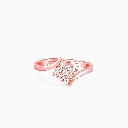 Rose Gold Square Cluster Ring