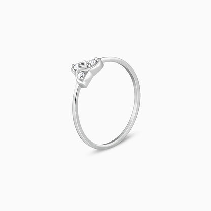 Silver Striking Trio Ring