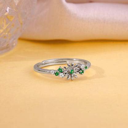 Silver Sunflower Ring