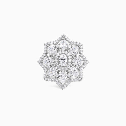 Silver Precious Petals Ring
