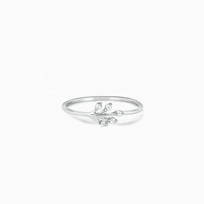 Silver Leaflet Ring