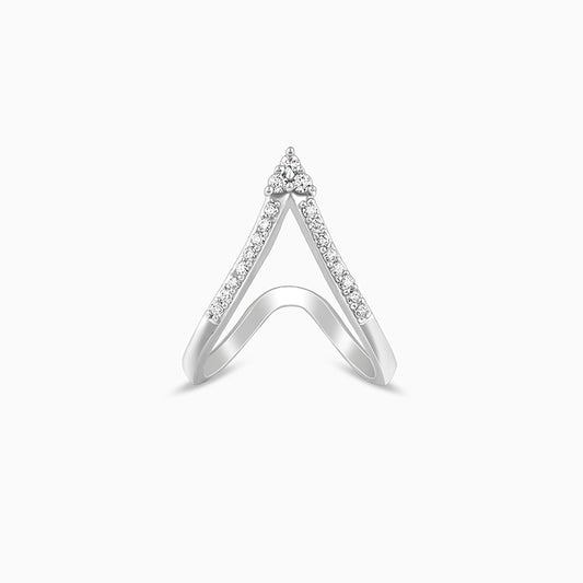 Silver Nargis Vanki Ring