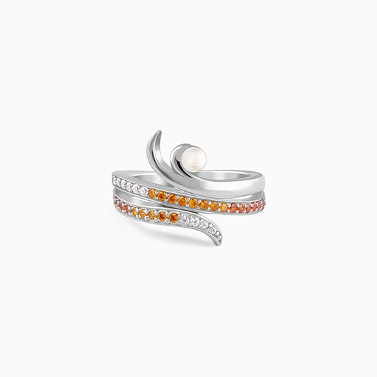Silver Layered Gaia Ring
