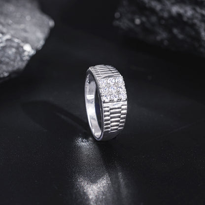 Silver Fuego Ring For Him