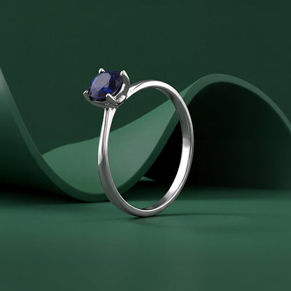 Silver Midnight Azure Ring (Size 12)