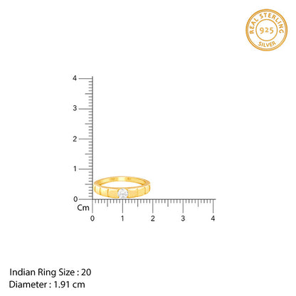 Golden Signature Stone Ring For Him