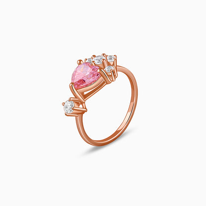 Rose Gold Heart Beat Ring
