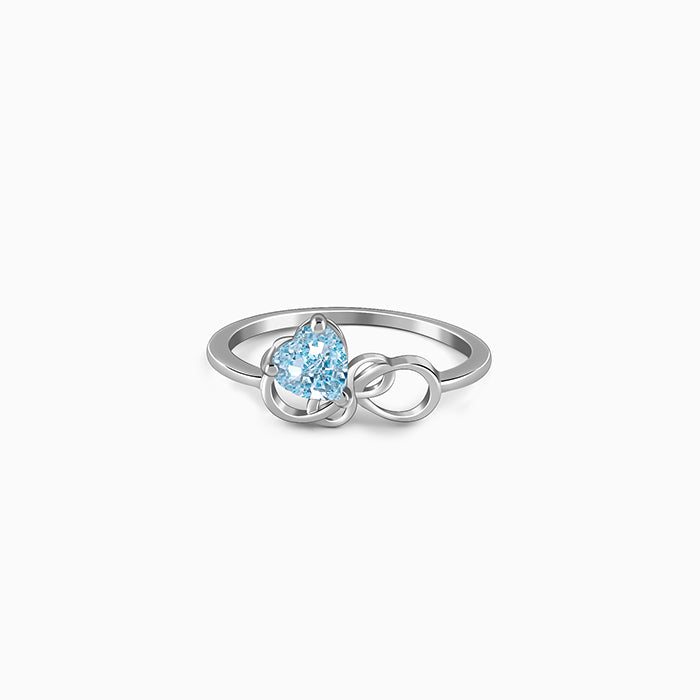 Silver Unending Love Ring