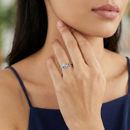 Silver Unending Love Ring