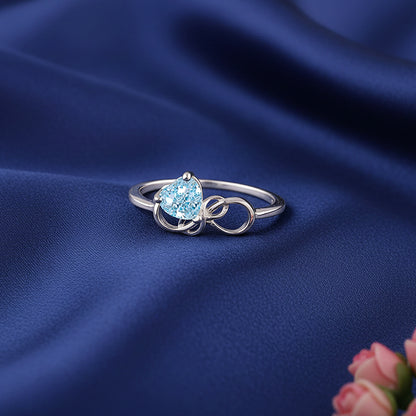 Silver Unending Love Ring