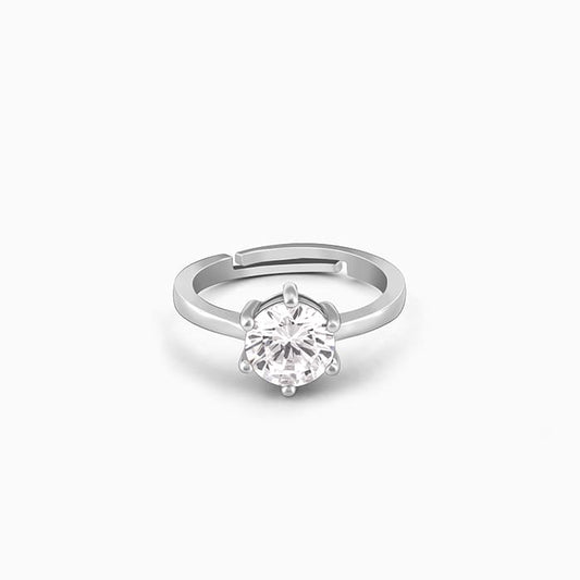 Kriti Sanon Silver Zircon Vintage Ring
