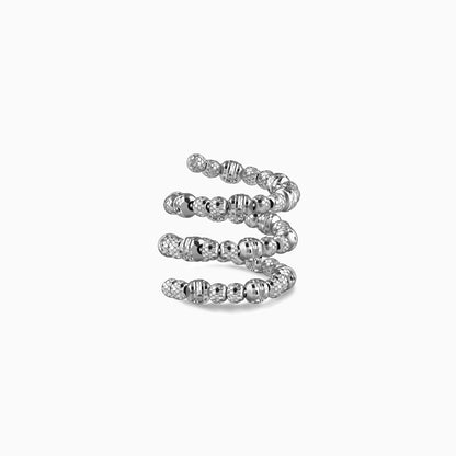Silver Glitter Ring