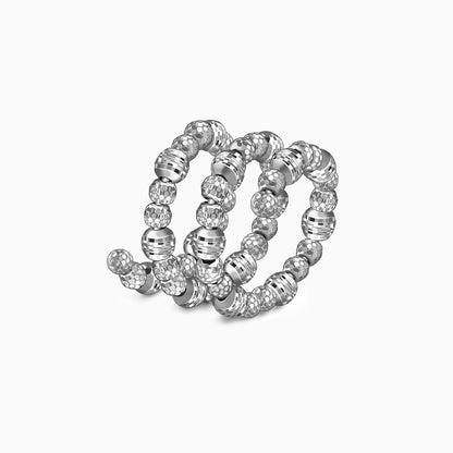 Silver Glitter Ring