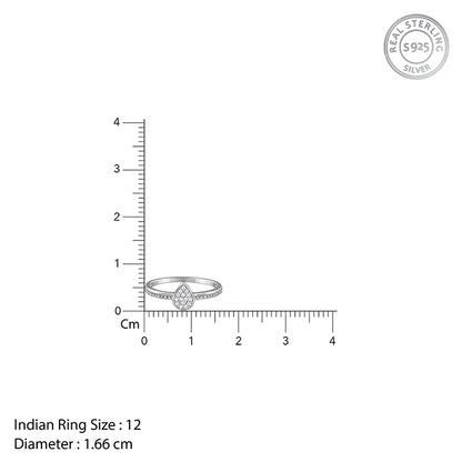 Silver Gentle Drop Ring