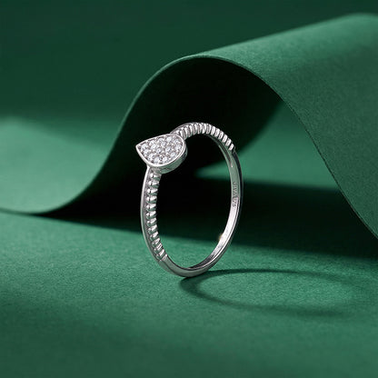 Silver Gentle Drop Ring