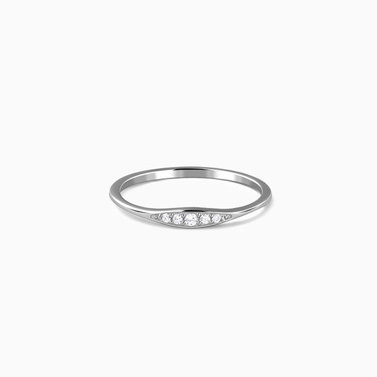 Silver Eterna Curve Ring