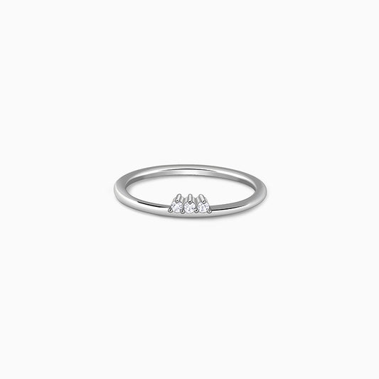 Silver Trinity Shine Ring