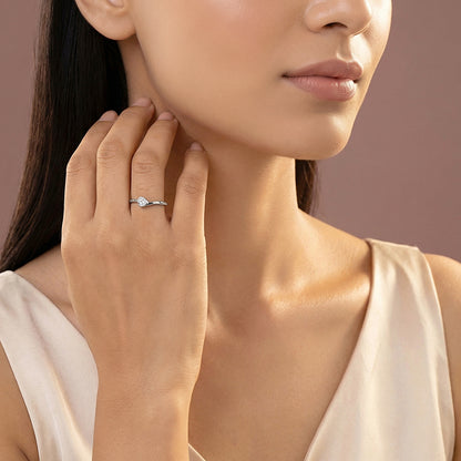 Silver Luma Drop Ring (Size 12)